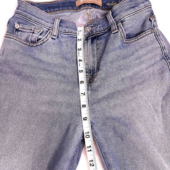 7 for all Mankind Womens Lux Vintage Edie Distressed Jeans Size 25 - Picture 12 of 12